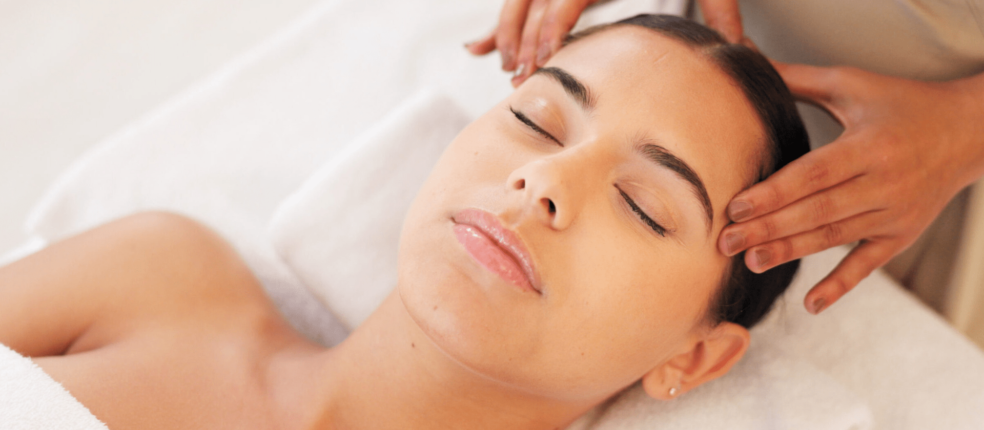 woman getting a facial