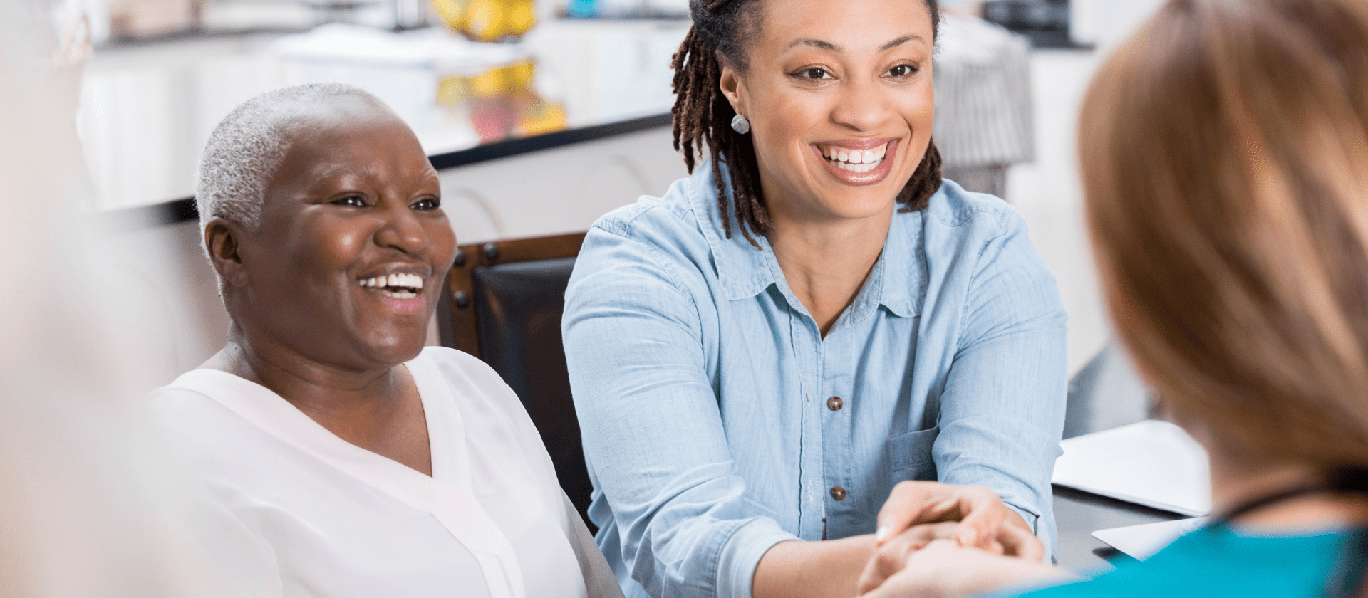 patients talking to a dermatologist